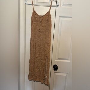 Aeropostale Brown Floral Maxi Skirt with Side Slit